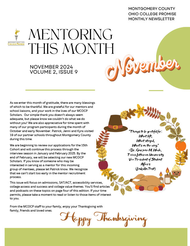 Mentoring This Month - November