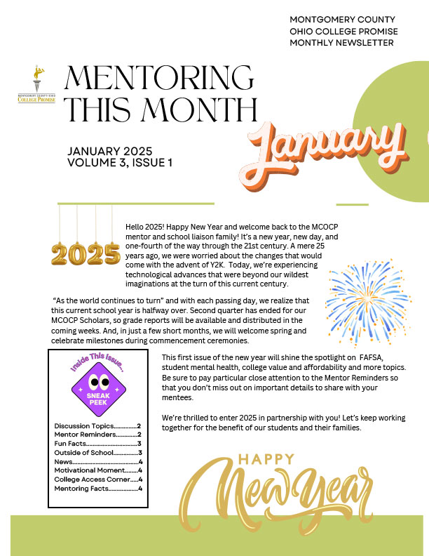 Mentoring This Month Newsletter - January 2025