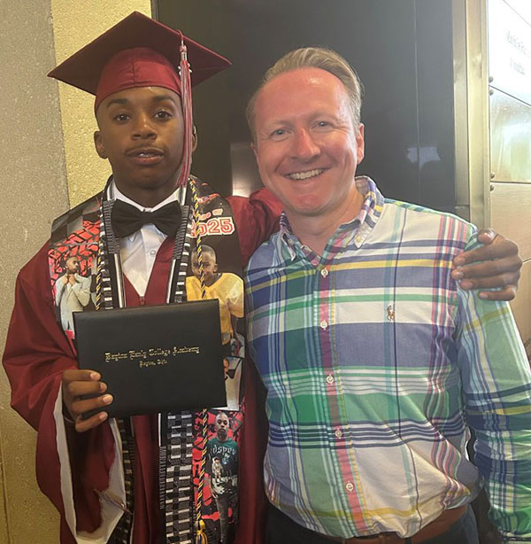 Matthew and Ryan at graduation