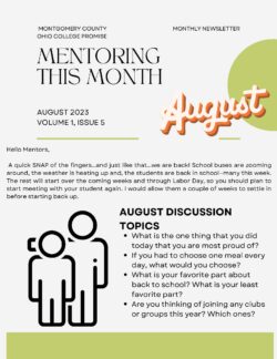 Mentoring This Month - August 2023