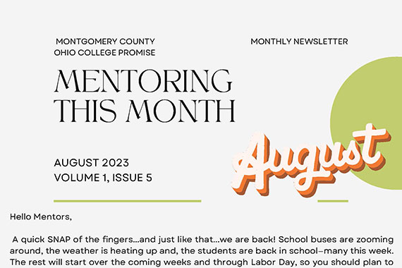 Mentoring This Month - August thumb image