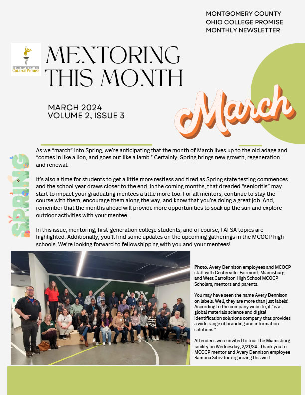 Mentoring This Month - March 2024