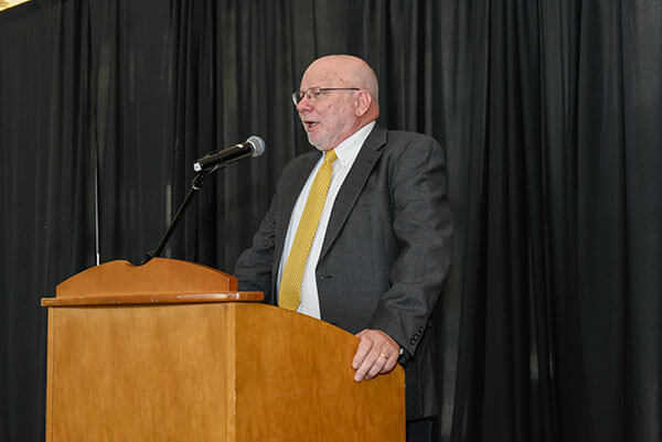 Dave Williamson at podium