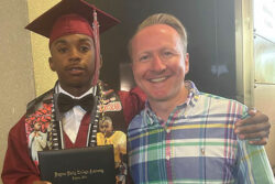 Matthew and Ryan at graduation