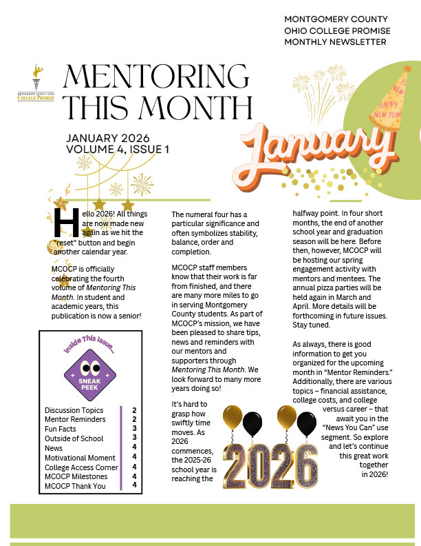 Mentoring This Month Newsletter - January 2026