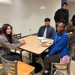 Students at the Ponitz CTC Pizza Party
