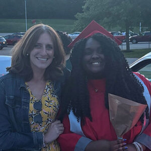 College Promise high school graduate Laila Murray with her mentor Bre Andrews