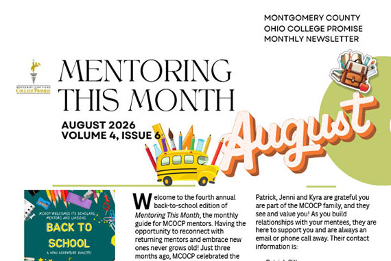 Mentoring this month: August newsletter